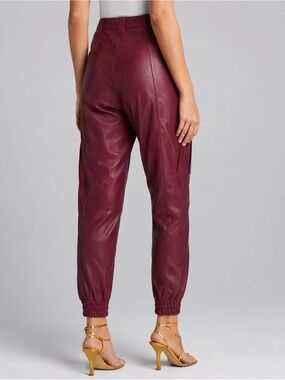 CINQ A SEPT Vegan Leather Jogger